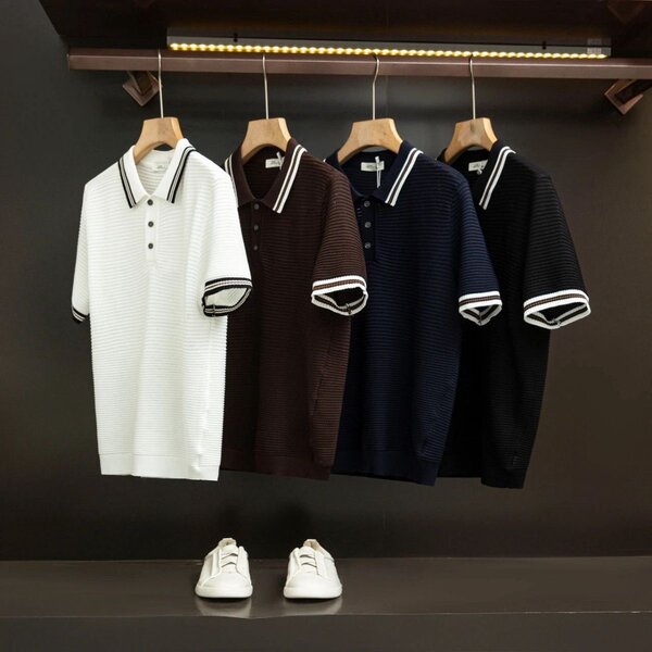 Polo à Rayures pour Hommes