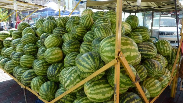 Pastèques fraîches et juteuses