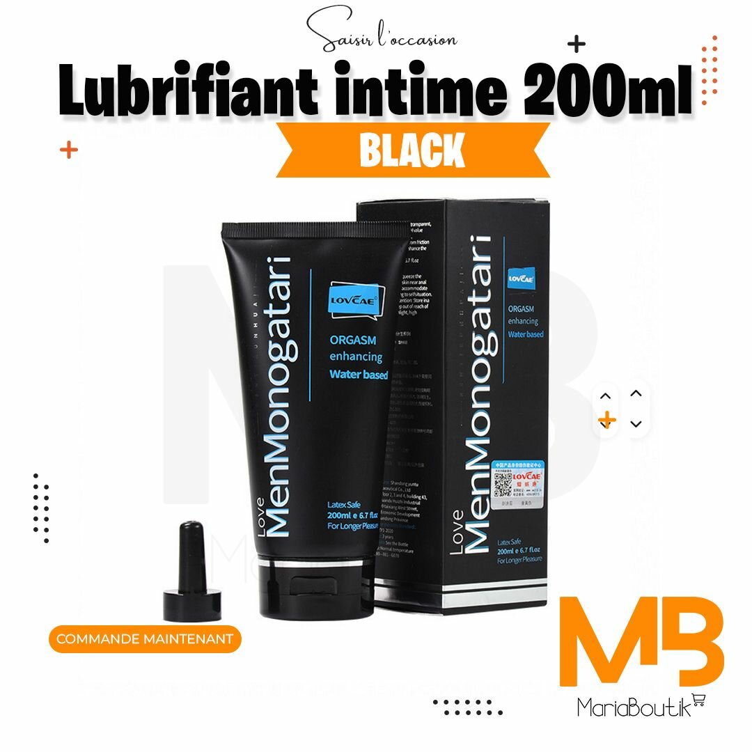 Lubrifiant intime 200ml black