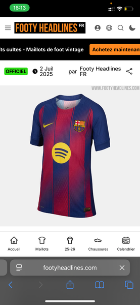 Maillot de Barcelone