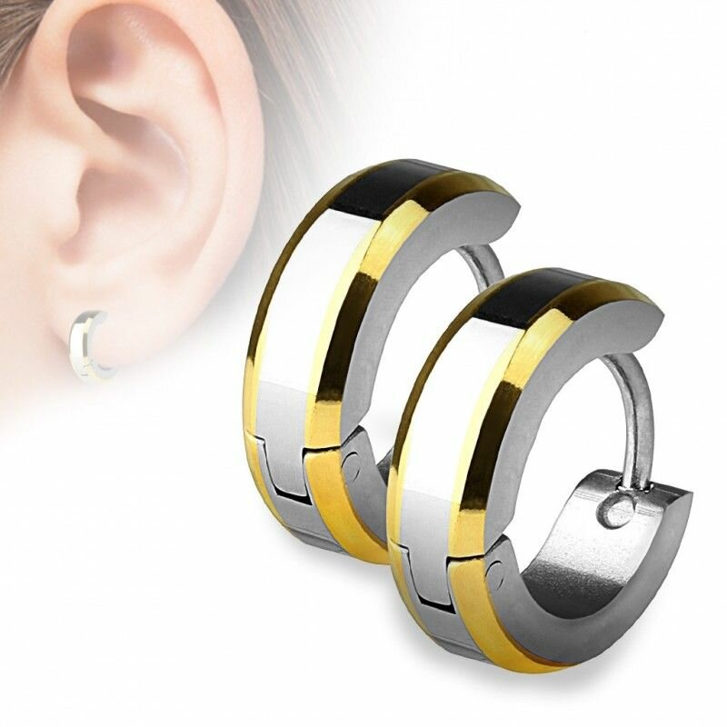 Boucles d'oreilles acier inoxydable