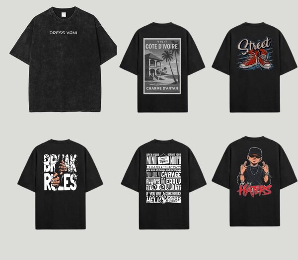 T-shirts graphiques tendance pour hommes