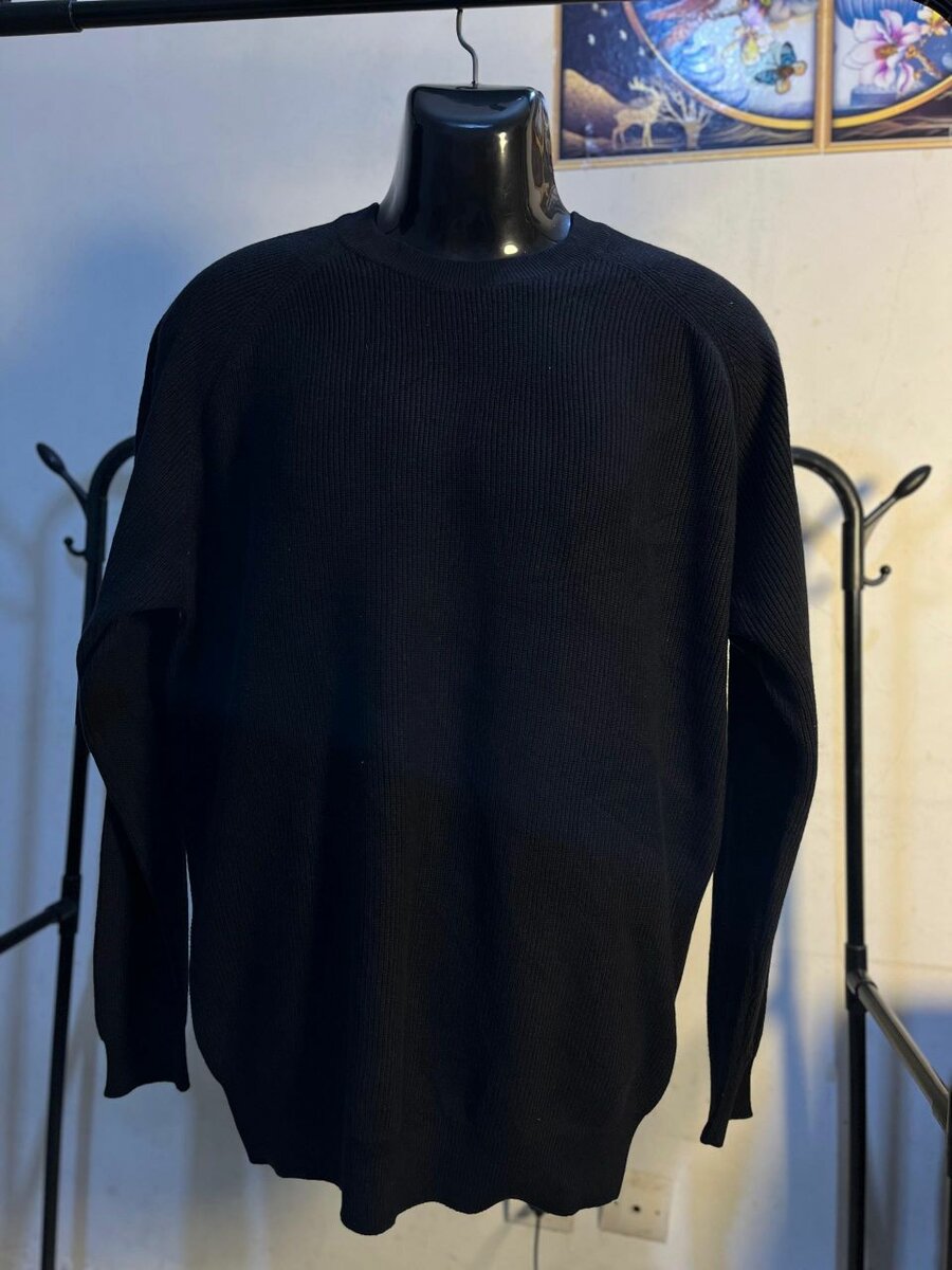 Men's Black Knitted Sweater