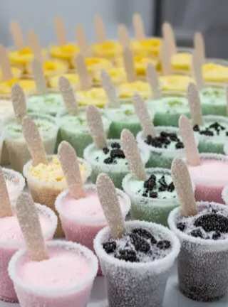 Desserts glacés variés