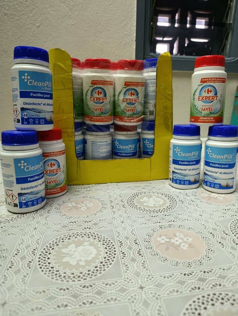 Pastilles javel désinfectantes