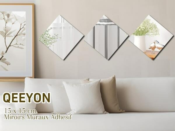5Miroirs Muraux Adhésifs QEYON