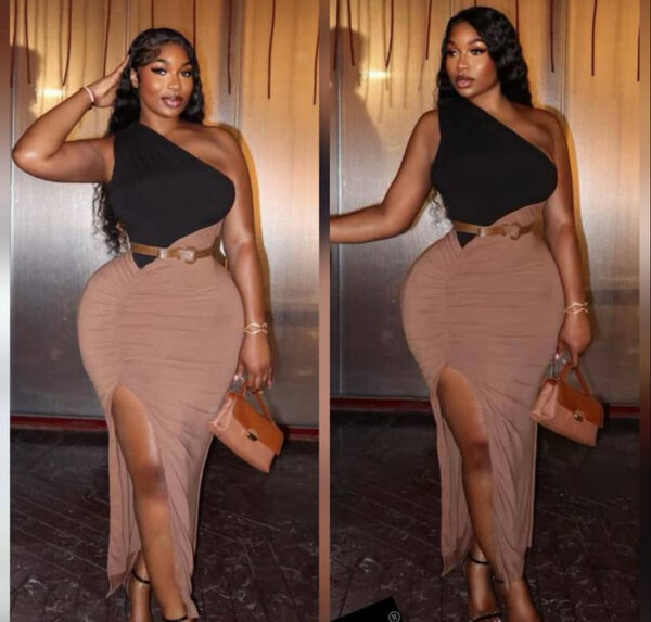 Robe asymétrique élégante