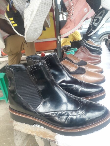 Bottes Chelsea en cuir homme