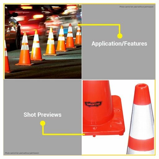 Cône de signalisation réfléchissant