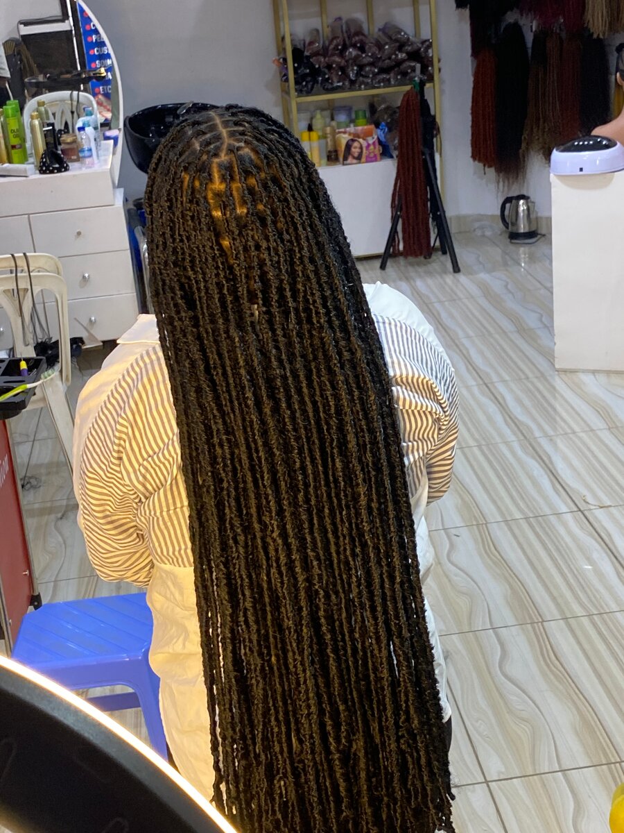 Extensions tressées longues