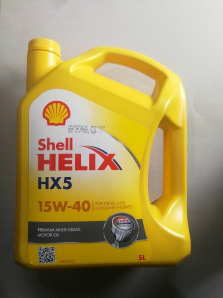 5ltrs Shell Helix HX5 15w-40 synthetic oil