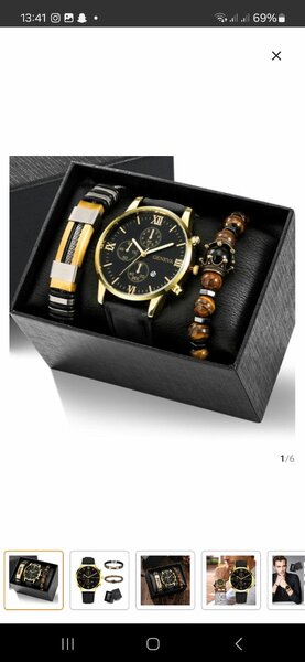 Montre Homme Dorée Élégante