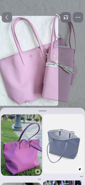 Sac à main en cuir violet