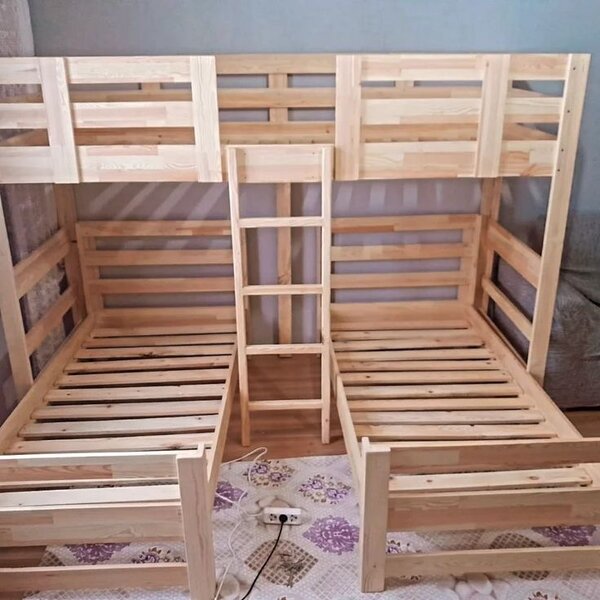 Lit superposé en bois