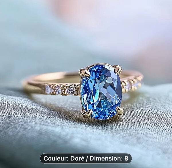 Bague Éclat Diamant Doré