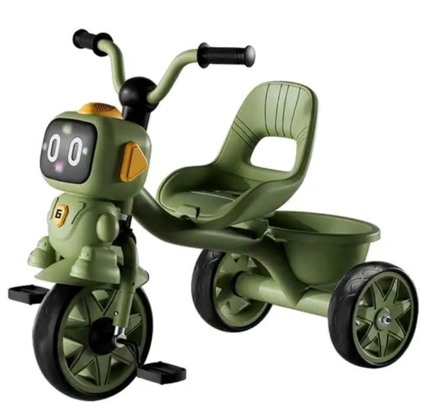 Tricycle enfant robot vert