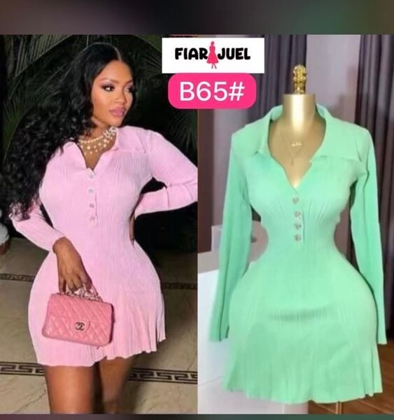 Robe tricotée élégante