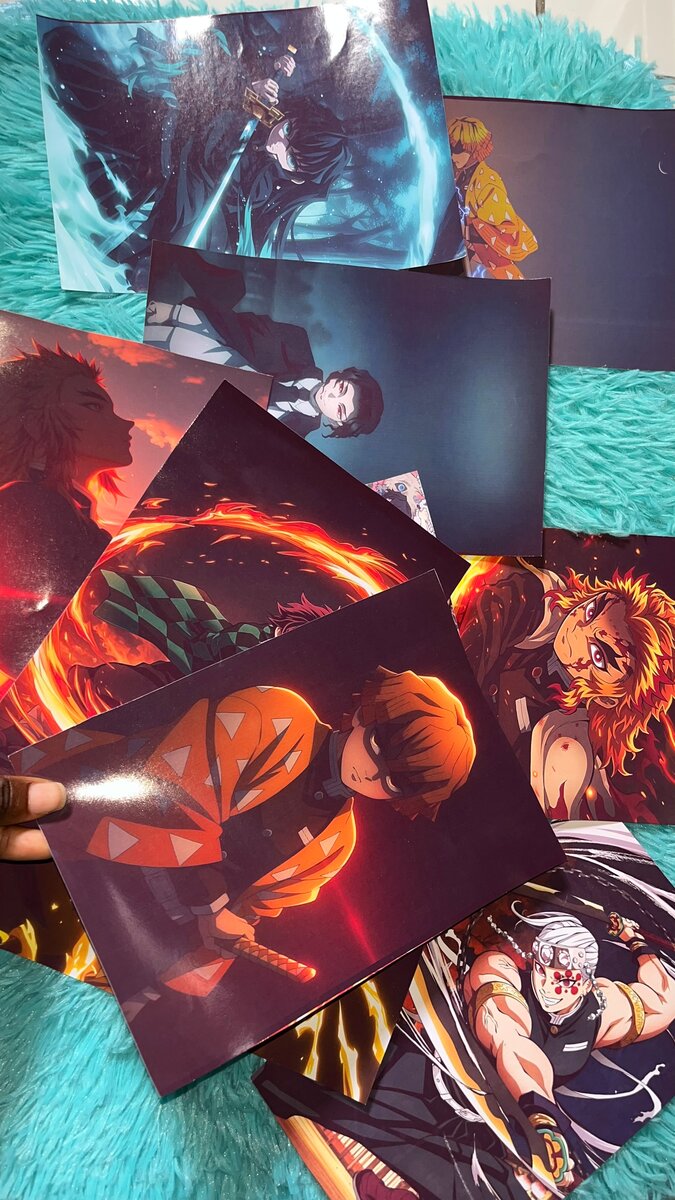 Posters d'anime vibrants