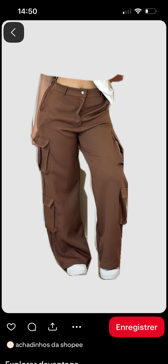 Pantalon cargo femme tendance