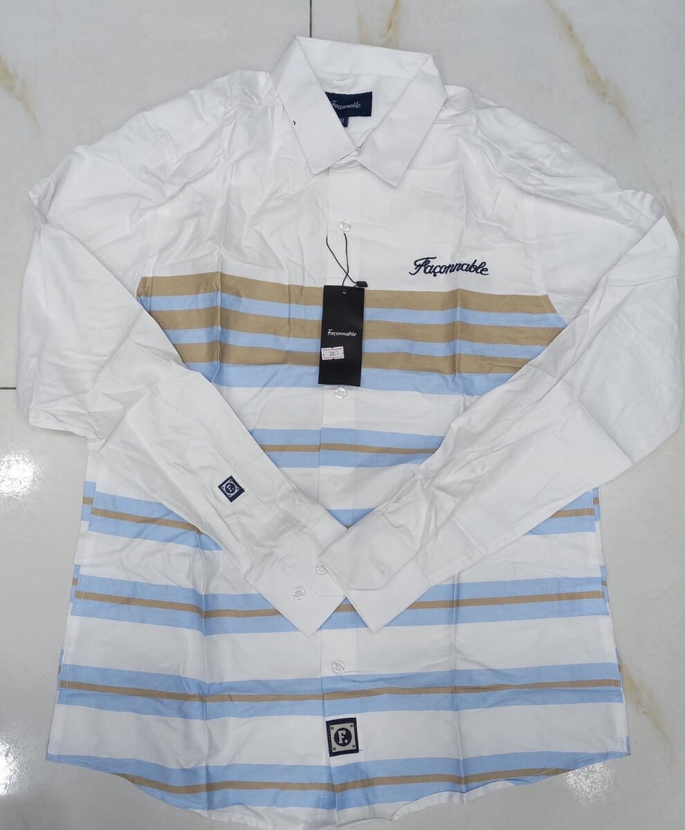 Chemise homme à rayures chic