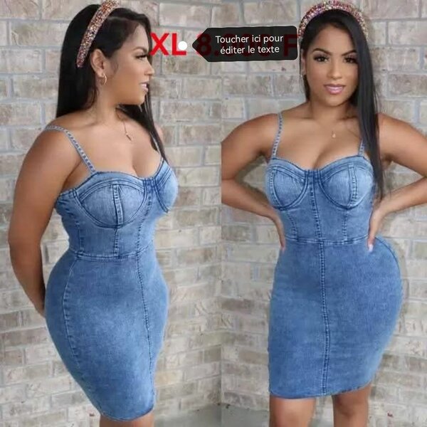 Robe en Jean Décontractée XL