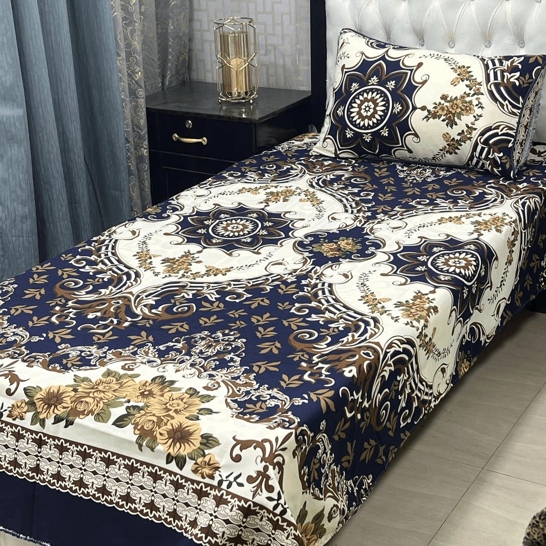 Crystal cotton printed Single Bedsheet