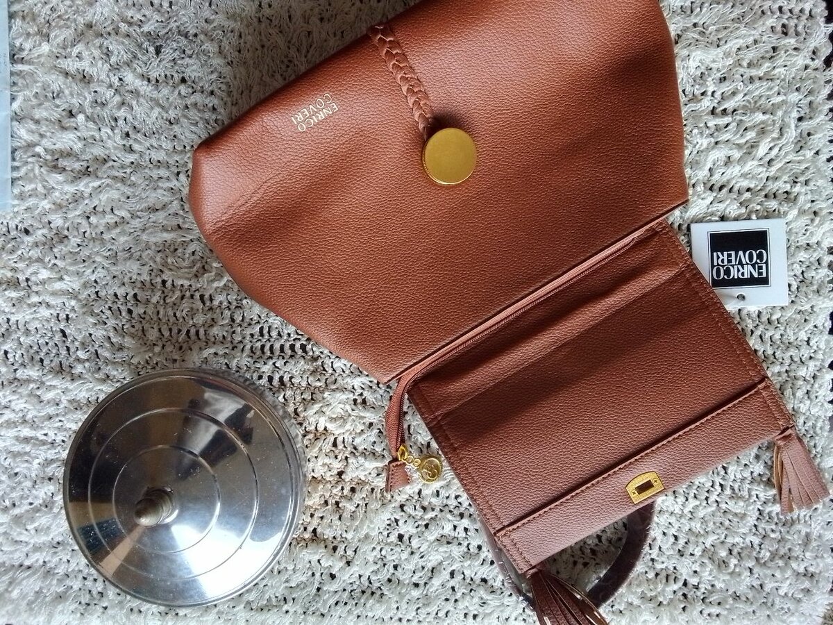 Sac en cuir marron élégant