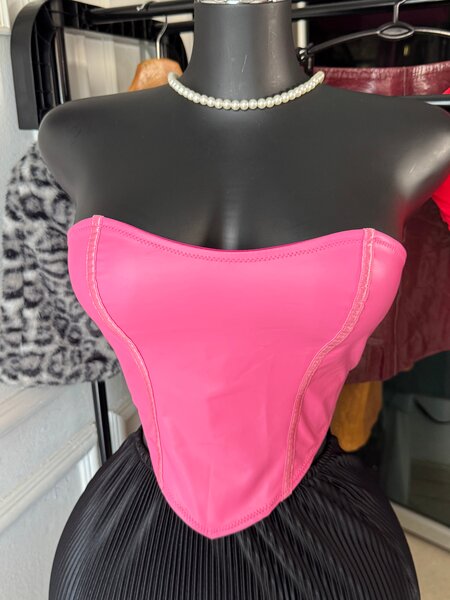 Bustier rose élégant