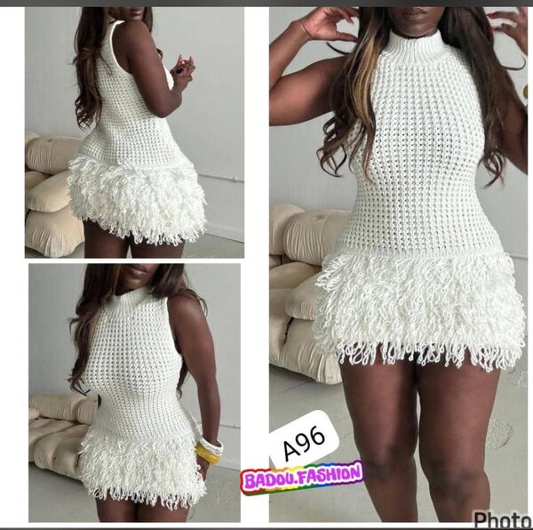 Robe frangée élégante