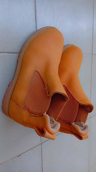 Timberland en cuir orange