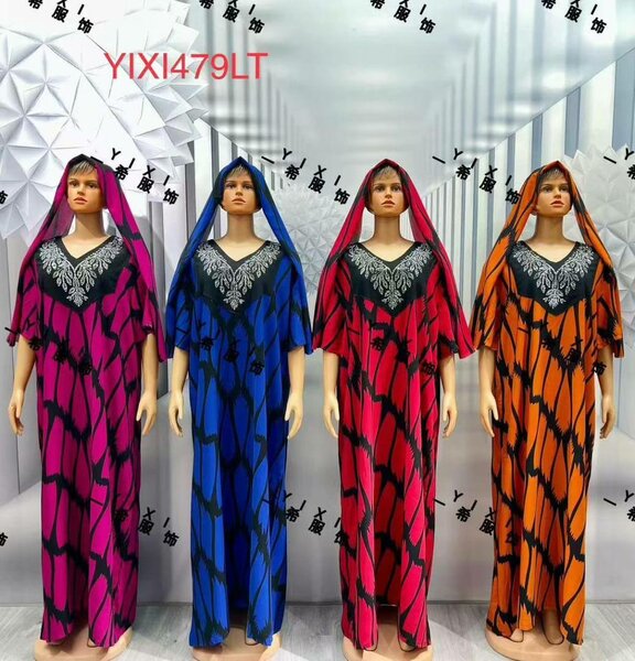 Abaya avec foulard pour femme