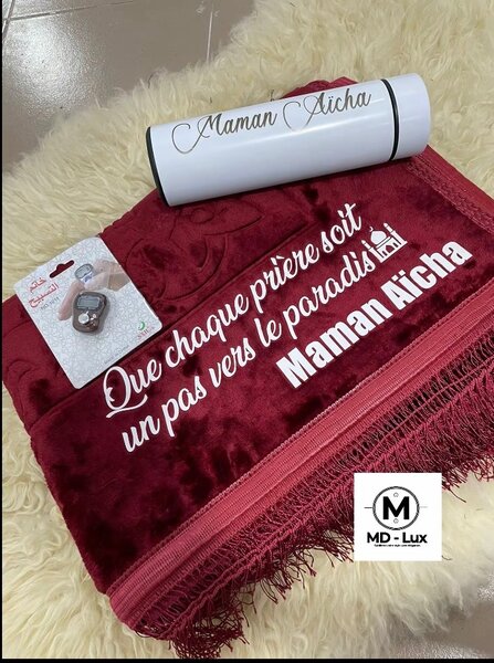 Tapis de prière personnalisée