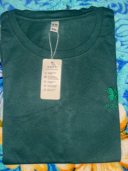 T-shirt verte décontractée