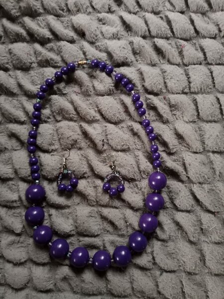 Pearl Necklace and Earings