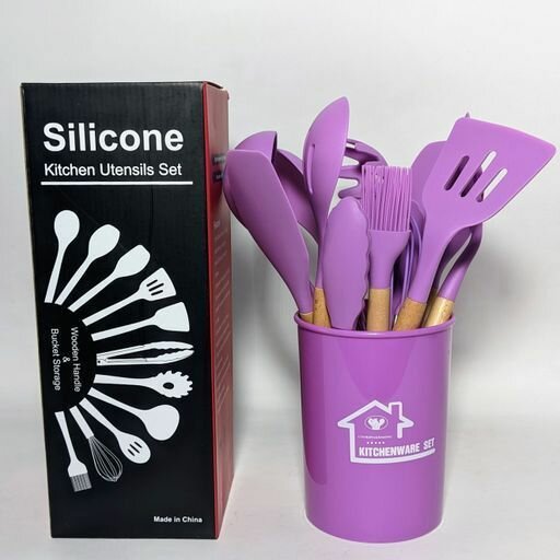 Silicone spoon set-green