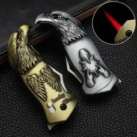 Eagle head knife lighter- green flame