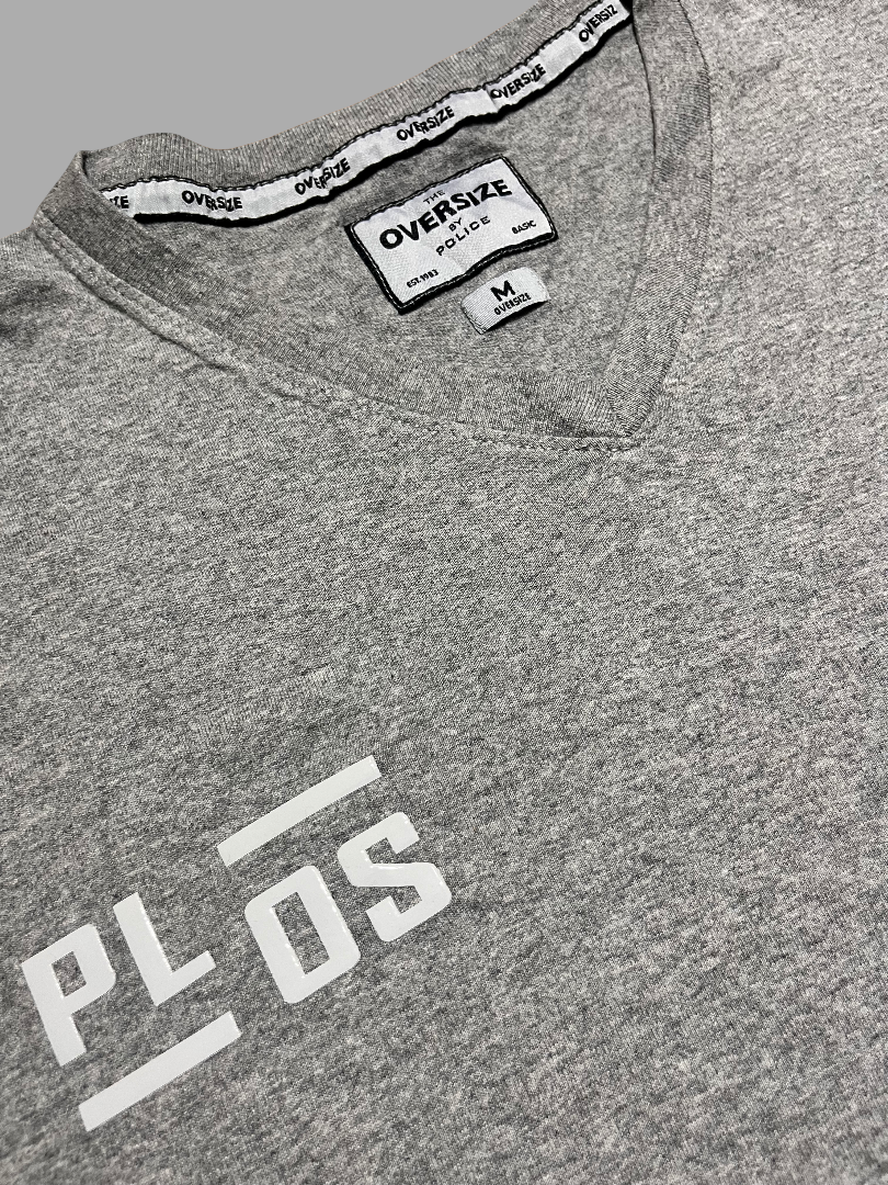 T-Shirt Oversize Gris Unisexe