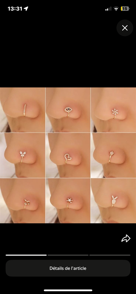 Faux percing