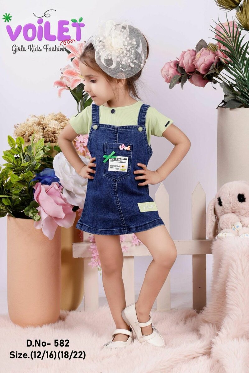 Robe à Bretelles Enfant Fille