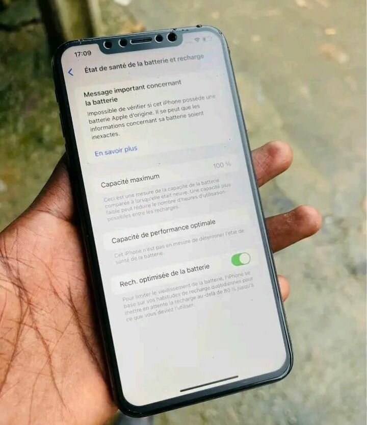 iPhone X en excellent état