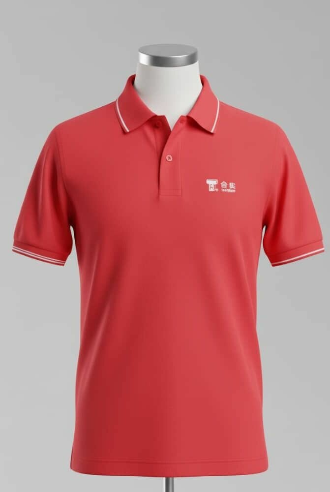 Polo Rouge Classique Homme