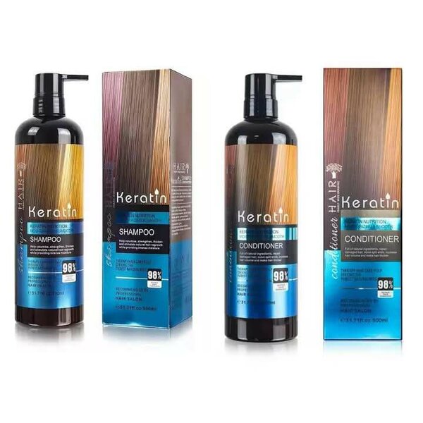 Keratin shampoo and conditioner