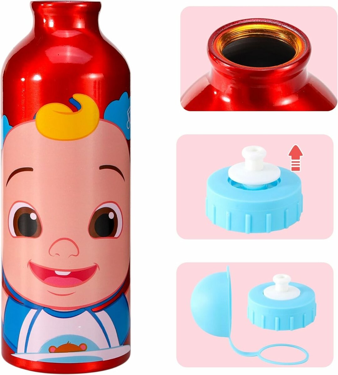 Cocomelon Aluminum Water Bottle (520ml)