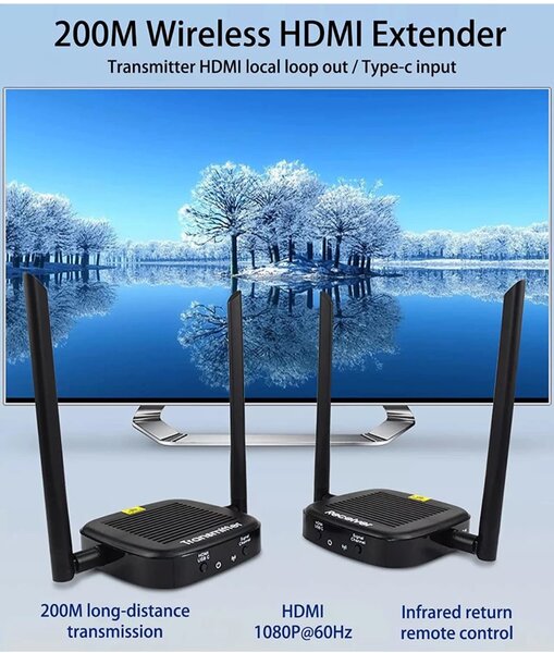 Externdeur  HDMI 200m sans fil