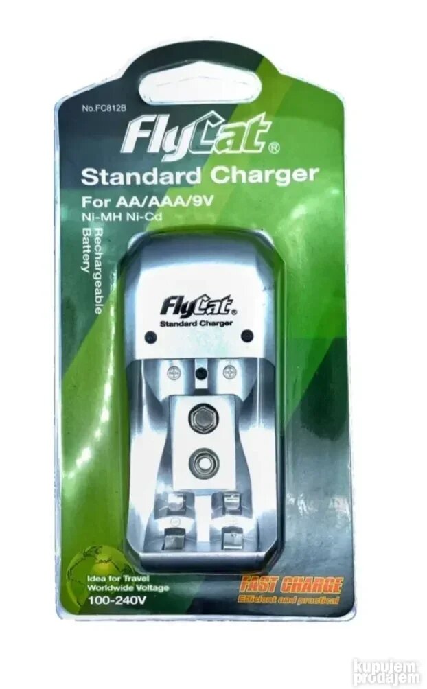 Chargeur rapide FlyCat AA/AAA/9V