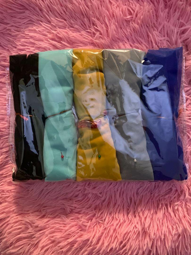 Ensemble de 5 Hijabs en Soie