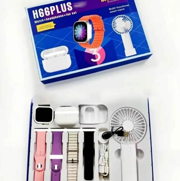 Ensemble H66Plus Montre Écouteurs Ventilateur
