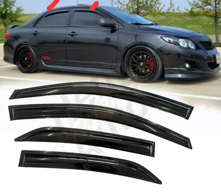 4pcs Sunshade/Rainguard For Corolla(09-13)