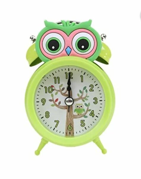 Réveil Enfant Hibou Vert