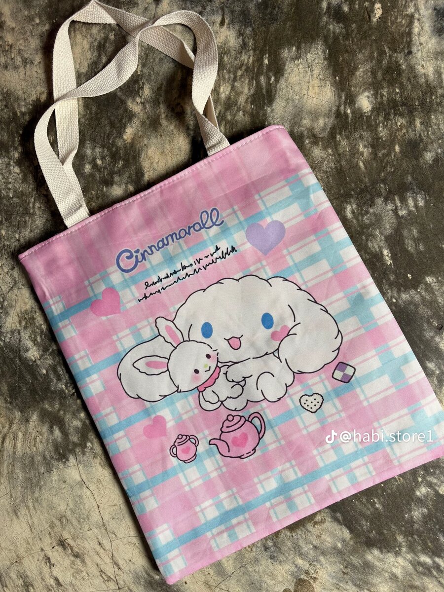 Sac fourre-tout kawaii en tissu